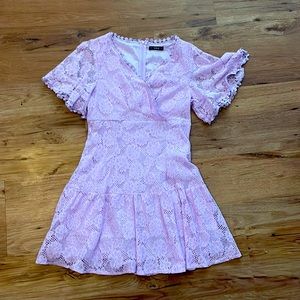 NWOT size large shrub lilac mini dress